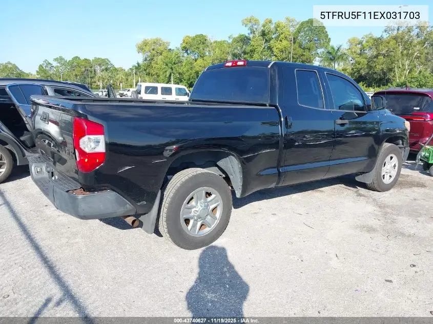 5TFRU5F11EX031703 2014 Toyota Tundra 2Wd Truck Sr/Sr V6