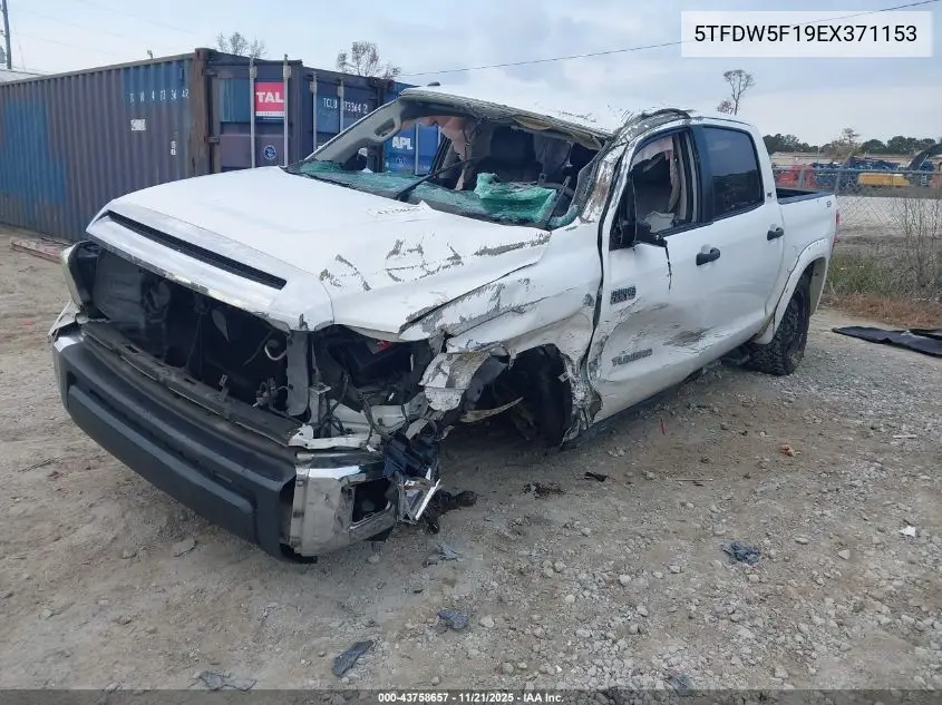5TFDW5F19EX371153 2014 Toyota Tundra Sr5 5.7L V8