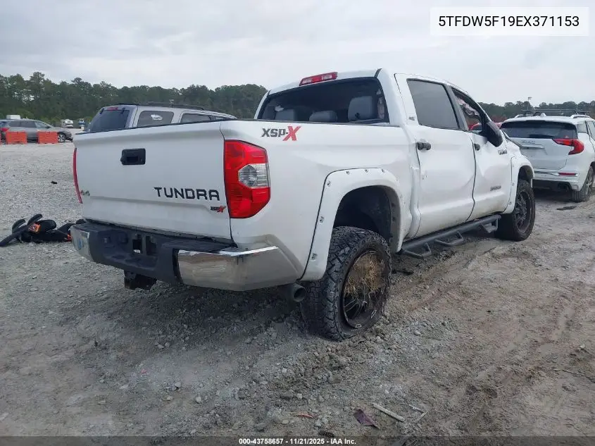 5TFDW5F19EX371153 2014 Toyota Tundra Sr5 5.7L V8