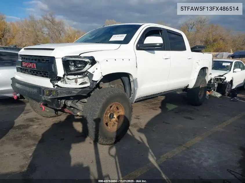 5TFAW5F13FX486514 2015 Toyota Tundra Platinum 5.7L V8