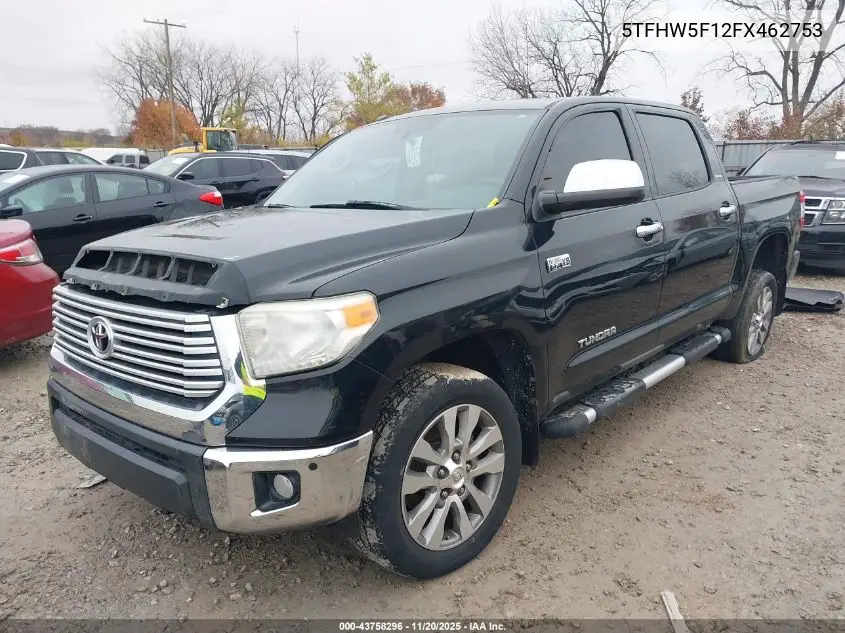 5TFHW5F12FX462753 2015 Toyota Tundra Limited 5.7L V8