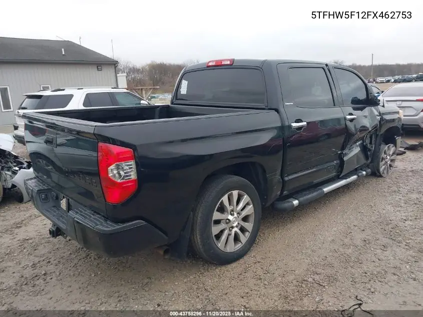5TFHW5F12FX462753 2015 Toyota Tundra Limited 5.7L V8