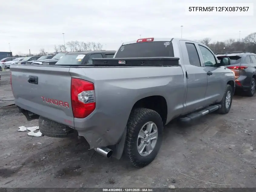 5TFRM5F12FX087957 2015 Toyota Tundra Sr 4.6L V8