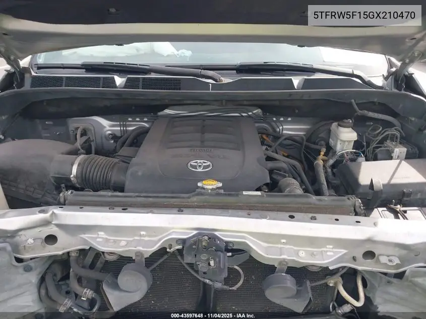 5TFRW5F15GX210470 2016 Toyota Tundra Sr5 5.7L V8