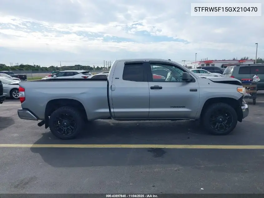 5TFRW5F15GX210470 2016 Toyota Tundra Sr5 5.7L V8