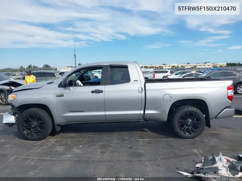 5TFRW5F15GX210470 2016 Toyota Tundra Sr5 5.7L V8