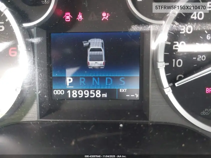 5TFRW5F15GX210470 2016 Toyota Tundra Sr5 5.7L V8