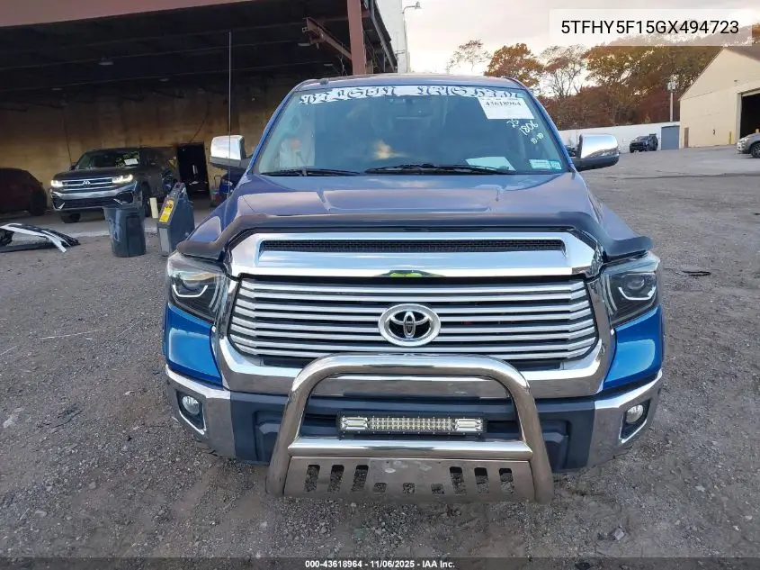 5TFHY5F15GX494723 2016 Toyota Tundra Limited 5.7L V8