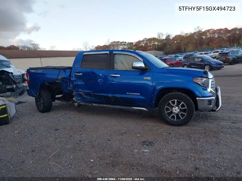 5TFHY5F15GX494723 2016 Toyota Tundra Limited 5.7L V8