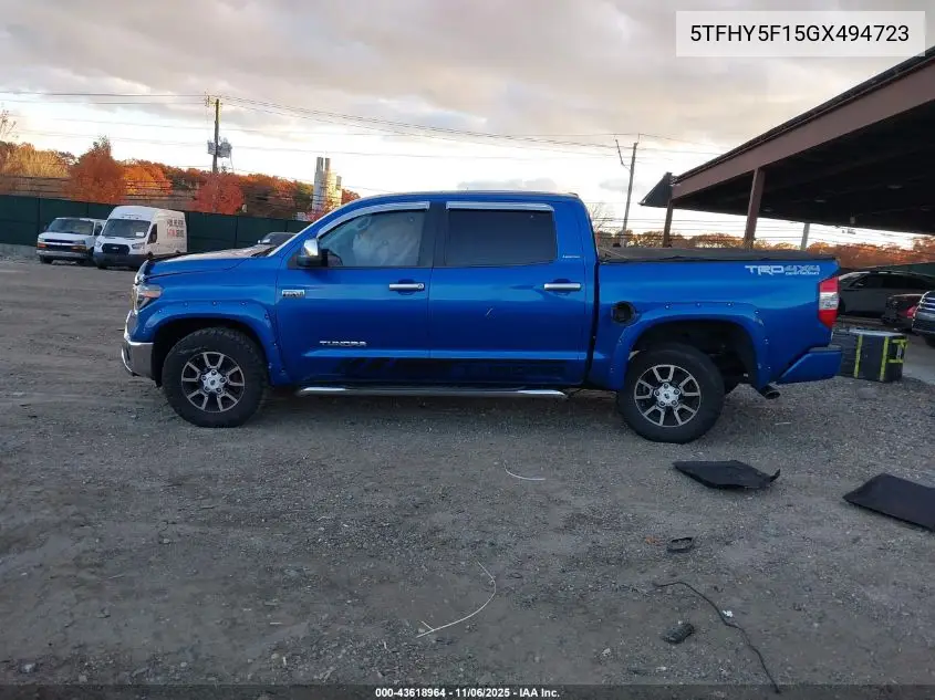 5TFHY5F15GX494723 2016 Toyota Tundra Limited 5.7L V8
