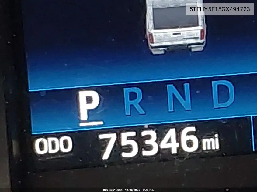 5TFHY5F15GX494723 2016 Toyota Tundra Limited 5.7L V8