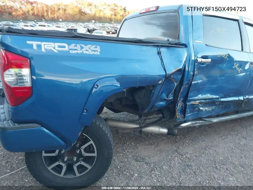 5TFHY5F15GX494723 2016 Toyota Tundra Limited 5.7L V8