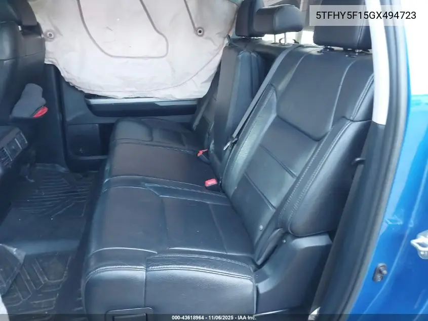 5TFHY5F15GX494723 2016 Toyota Tundra Limited 5.7L V8