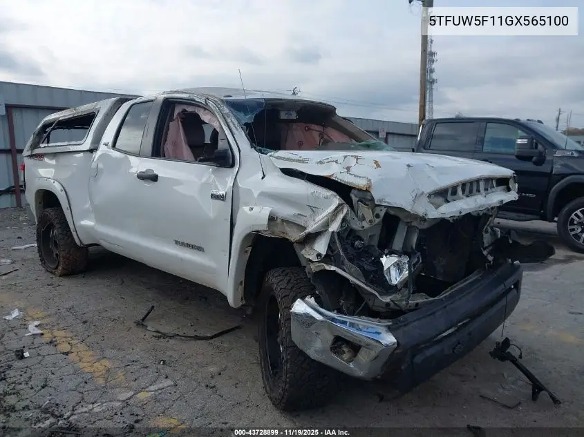 5TFUW5F11GX565100 2016 Toyota Tundra Sr5 5.7L V8