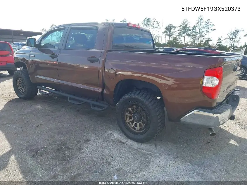 5TFDW5F19GX520373 2016 Toyota Tundra Sr5 5.7L V8