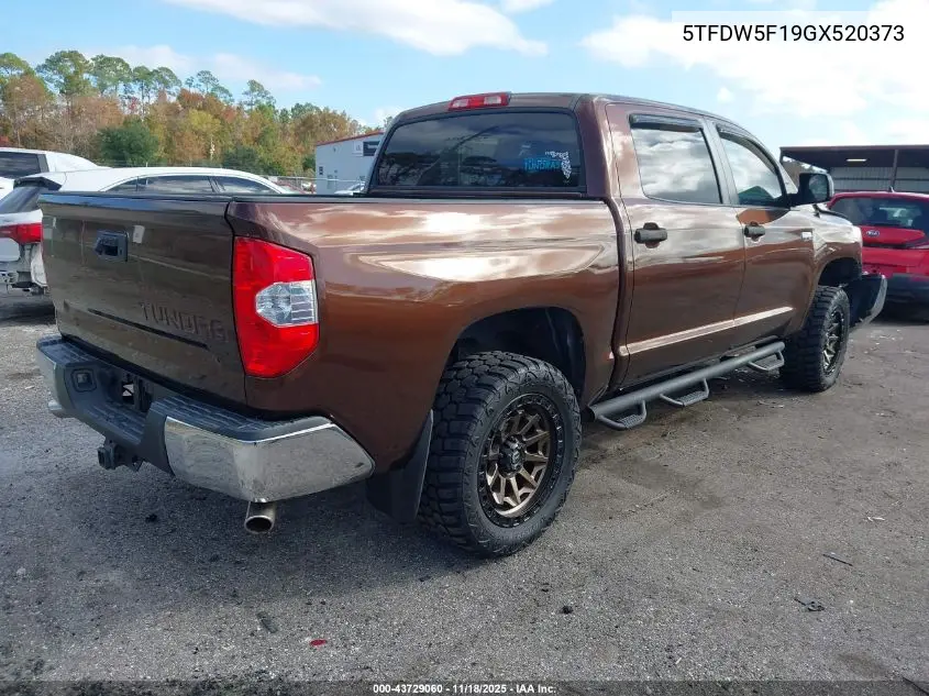 5TFDW5F19GX520373 2016 Toyota Tundra Sr5 5.7L V8