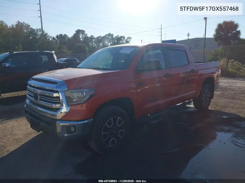 5TFDW5F17GX557468 2016 Toyota Tundra Sr5 5.7L V8