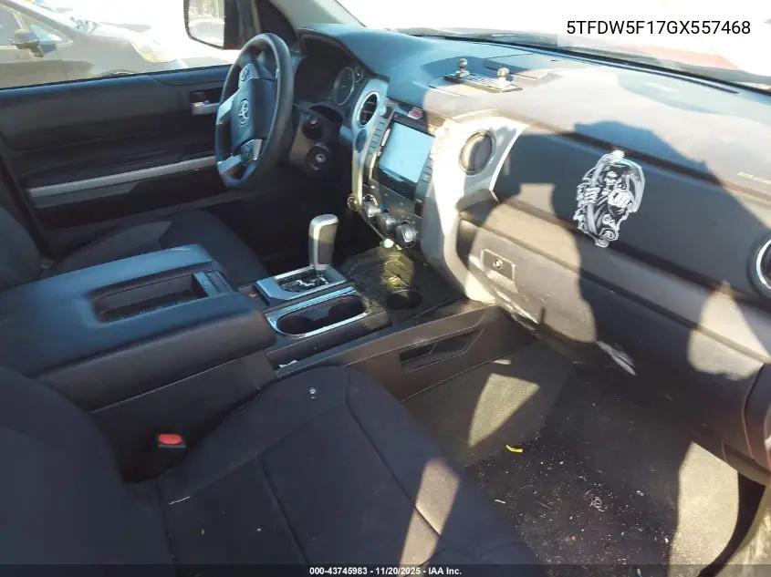 5TFDW5F17GX557468 2016 Toyota Tundra Sr5 5.7L V8