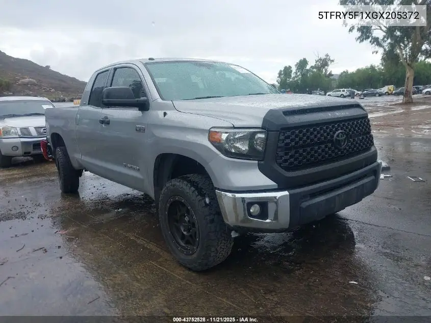 5TFRY5F1XGX205372 2016 Toyota Tundra Sr5 5.7L V8