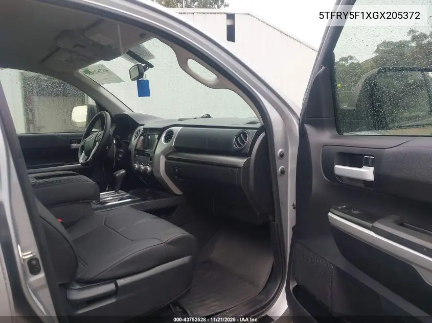 5TFRY5F1XGX205372 2016 Toyota Tundra Sr5 5.7L V8