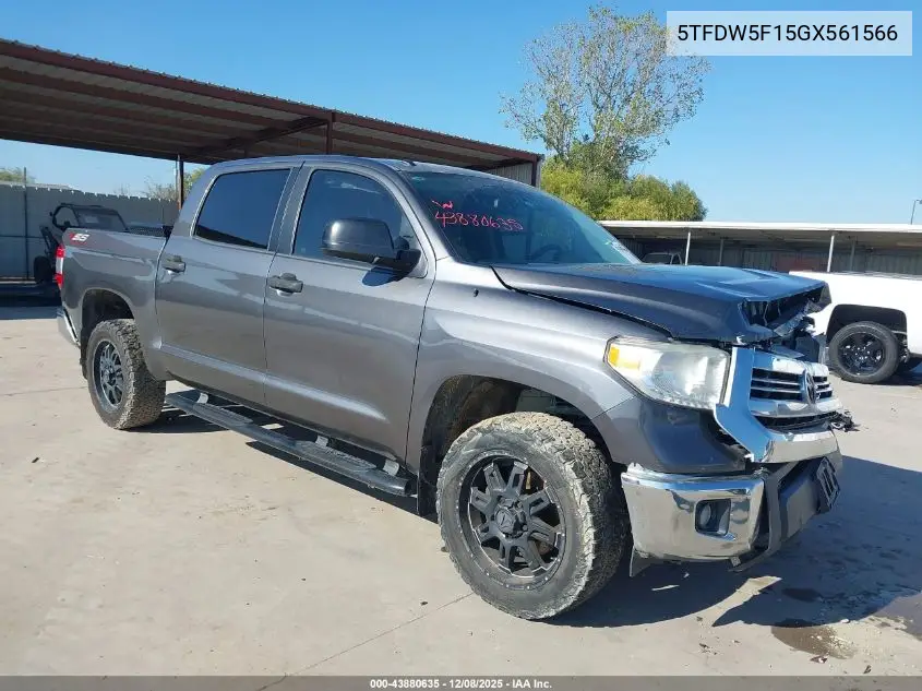 5TFDW5F15GX561566 2016 Toyota Tundra Sr5 5.7L V8
