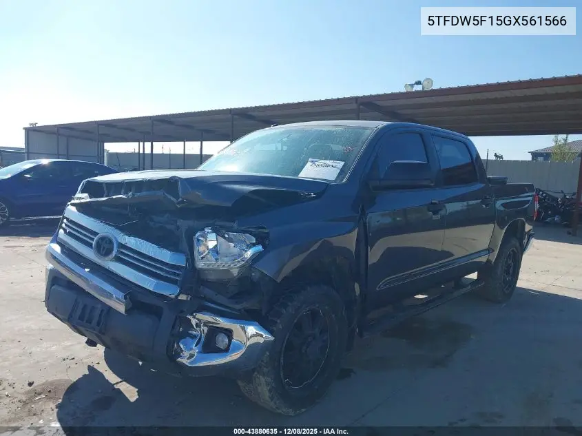 5TFDW5F15GX561566 2016 Toyota Tundra Sr5 5.7L V8
