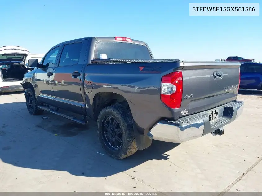 5TFDW5F15GX561566 2016 Toyota Tundra Sr5 5.7L V8