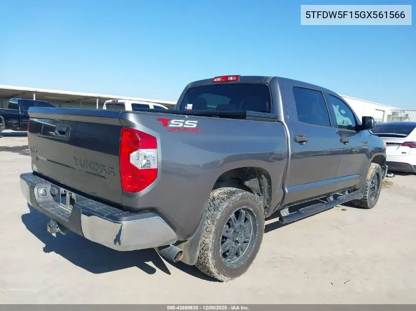 5TFDW5F15GX561566 2016 Toyota Tundra Sr5 5.7L V8