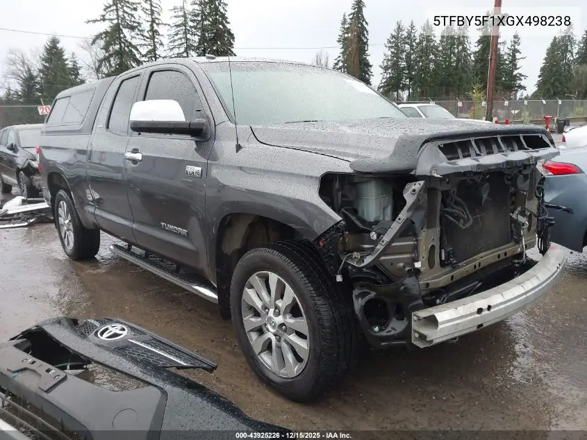 5TFBY5F1XGX498238 2016 Toyota Tundra Limited 5.7L V8