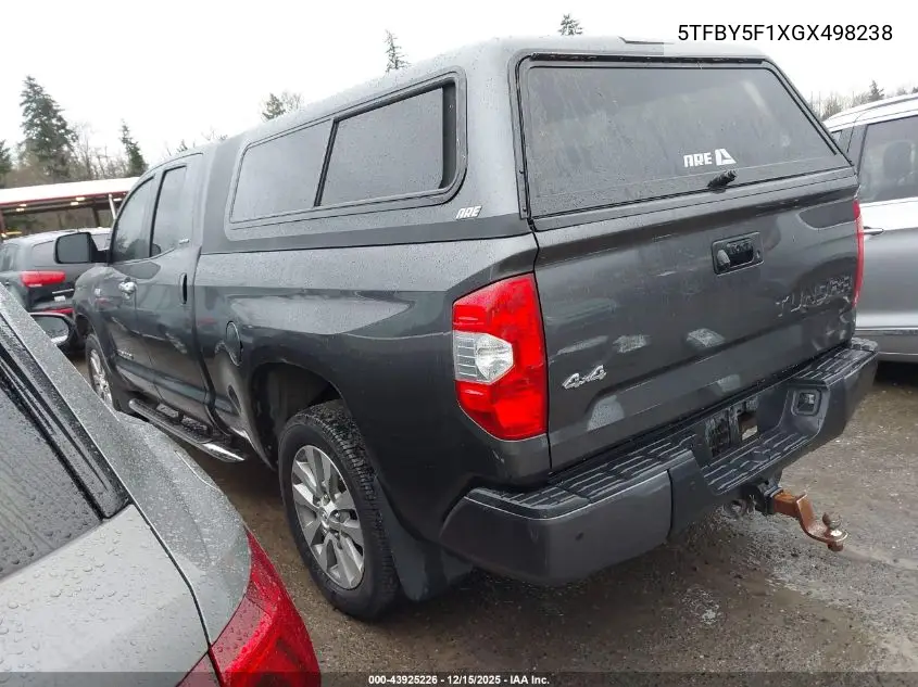 5TFBY5F1XGX498238 2016 Toyota Tundra Limited 5.7L V8