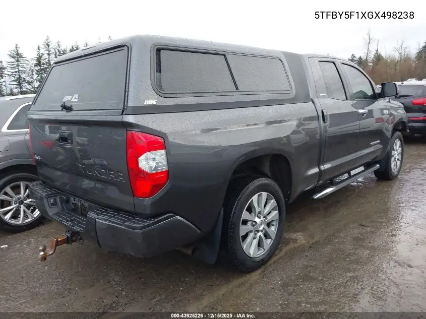 5TFBY5F1XGX498238 2016 Toyota Tundra Limited 5.7L V8