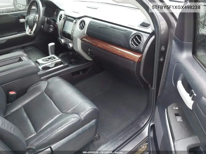 5TFBY5F1XGX498238 2016 Toyota Tundra Limited 5.7L V8