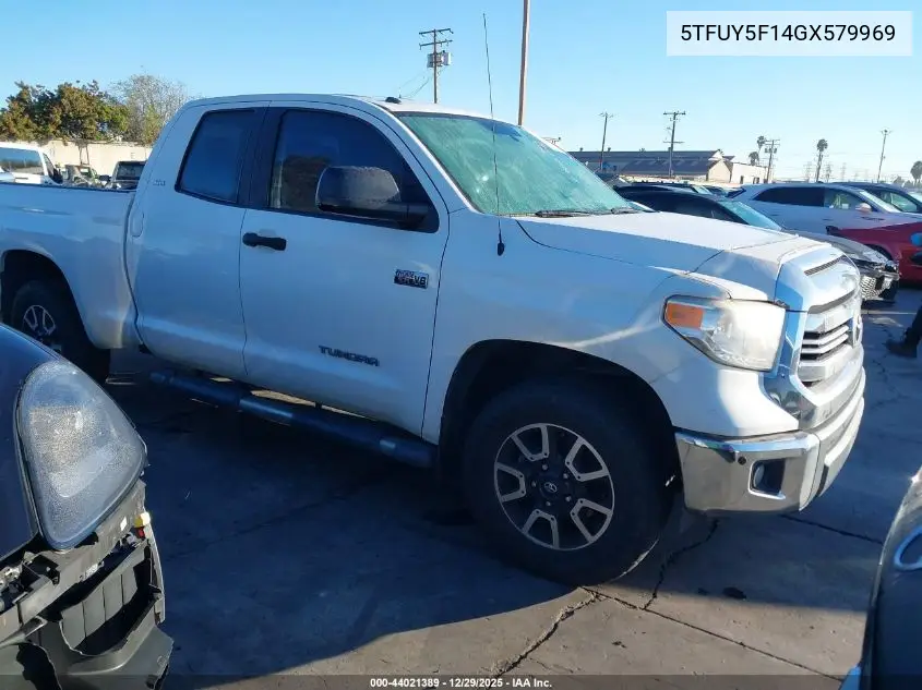 5TFUY5F14GX579969 2016 Toyota Tundra Sr5 5.7L V8