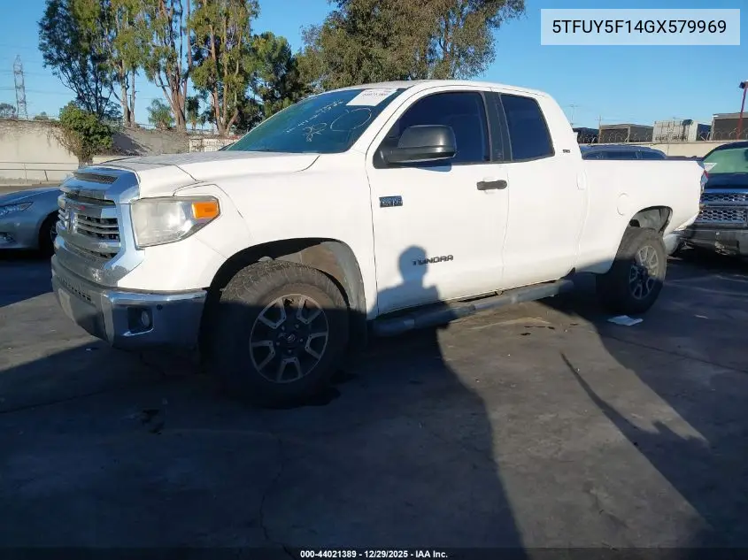 5TFUY5F14GX579969 2016 Toyota Tundra Sr5 5.7L V8