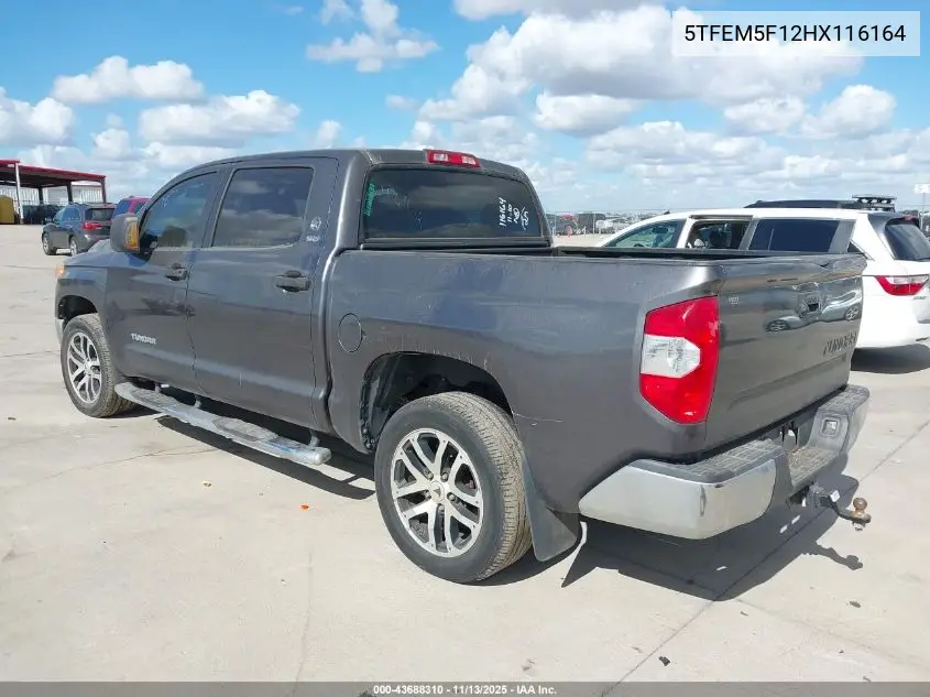 5TFEM5F12HX116164 2017 Toyota Tundra Sr5 4.6L V8