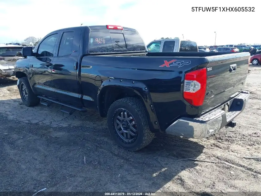5TFUW5F1XHX605532 2017 Toyota Tundra Sr5 5.7L V8