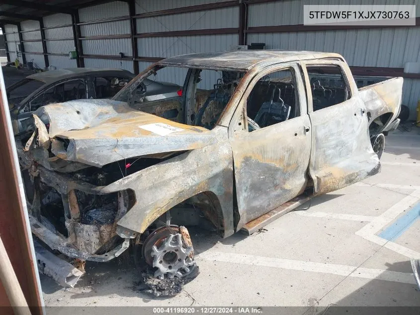 5TFDW5F1XJX730763 2018 Toyota Tundra Sr5 5.7L V8