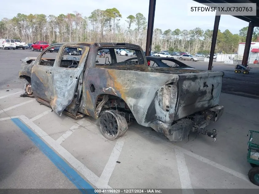 5TFDW5F1XJX730763 2018 Toyota Tundra Sr5 5.7L V8