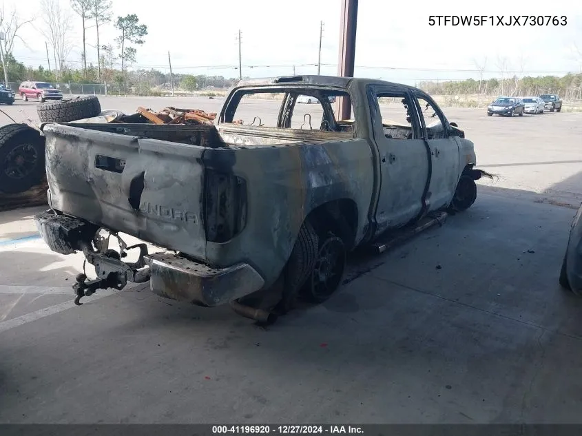 5TFDW5F1XJX730763 2018 Toyota Tundra Sr5 5.7L V8