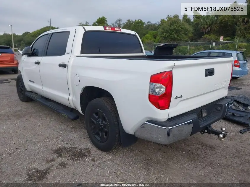 5TFDM5F18JX075525 2018 Toyota Tundra Sr5 4.6L V8