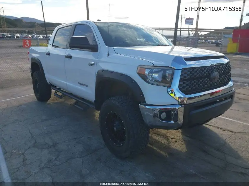 5TFDY5F10JX715358 2018 Toyota Tundra Sr5 5.7L V8