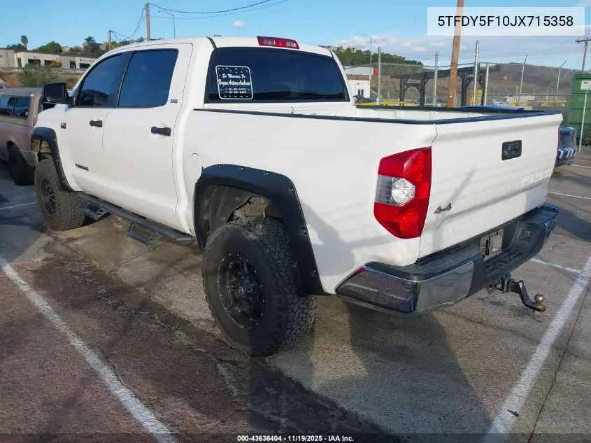 5TFDY5F10JX715358 2018 Toyota Tundra Sr5 5.7L V8