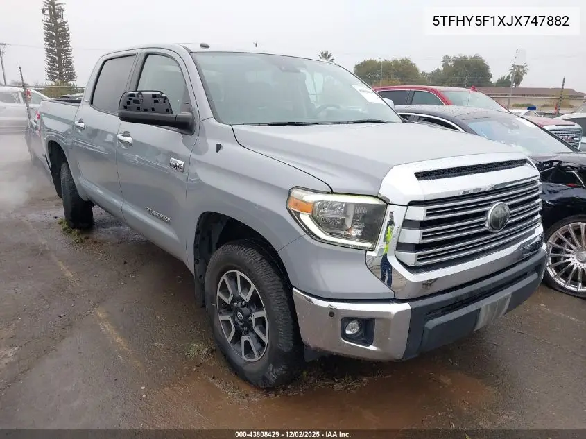 5TFHY5F1XJX747882 2018 Toyota Tundra Limited 5.7L V8