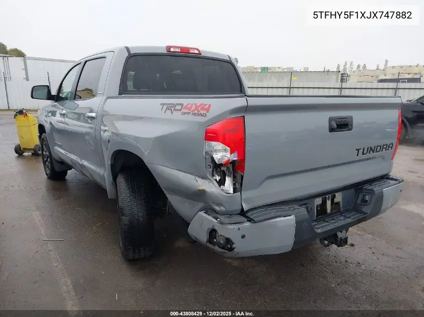 5TFHY5F1XJX747882 2018 Toyota Tundra Limited 5.7L V8
