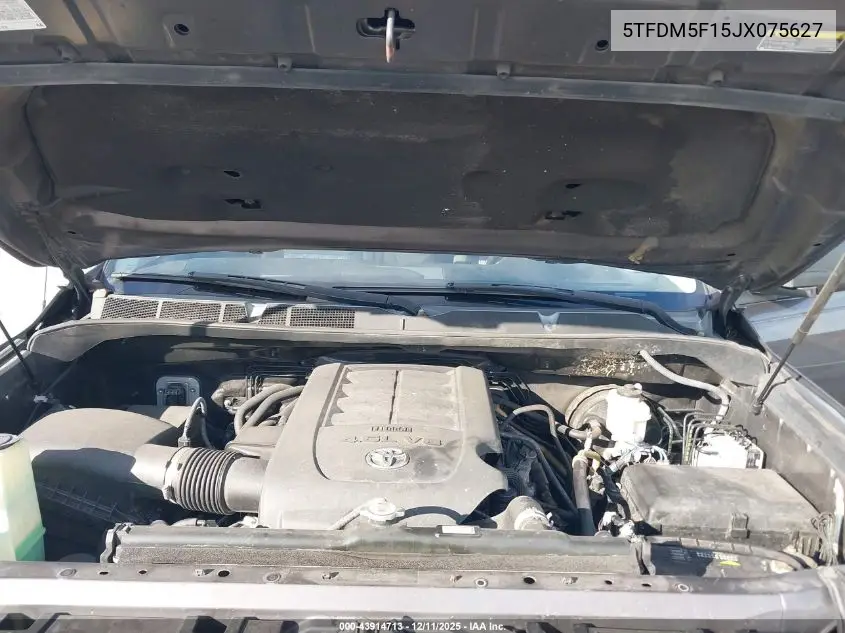 5TFDM5F15JX075627 2018 Toyota Tundra Sr5 4.6L V8