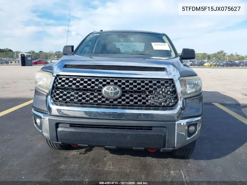 5TFDM5F15JX075627 2018 Toyota Tundra Sr5 4.6L V8