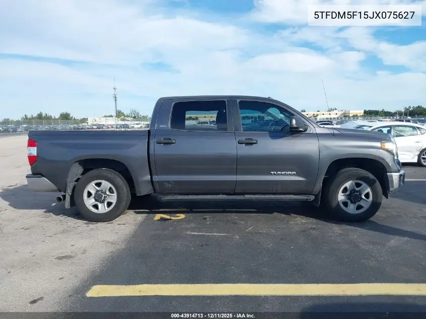 5TFDM5F15JX075627 2018 Toyota Tundra Sr5 4.6L V8