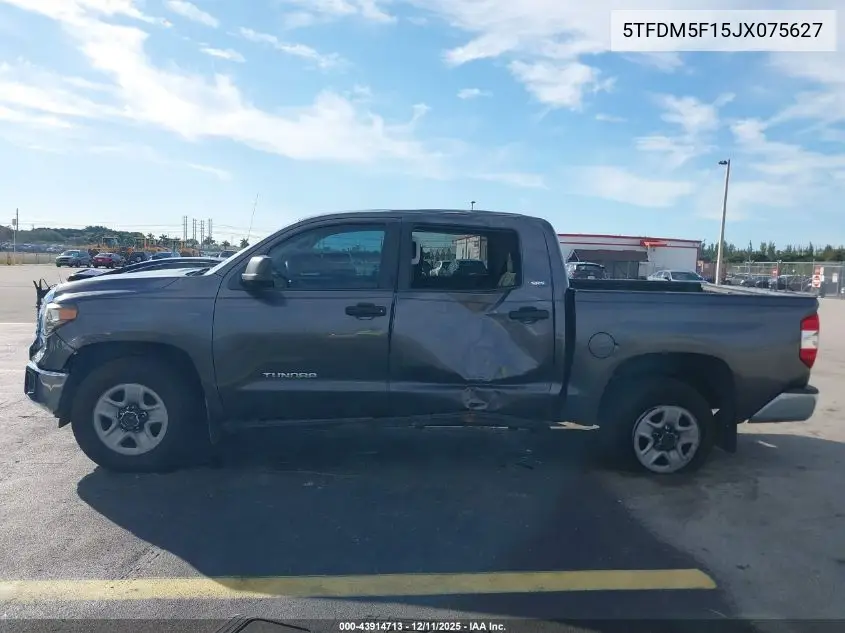 5TFDM5F15JX075627 2018 Toyota Tundra Sr5 4.6L V8