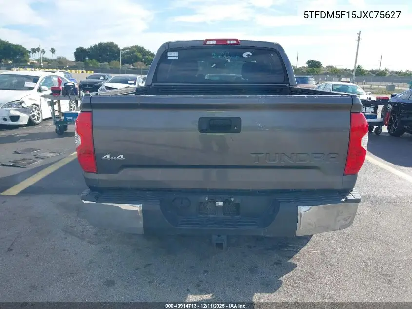 5TFDM5F15JX075627 2018 Toyota Tundra Sr5 4.6L V8