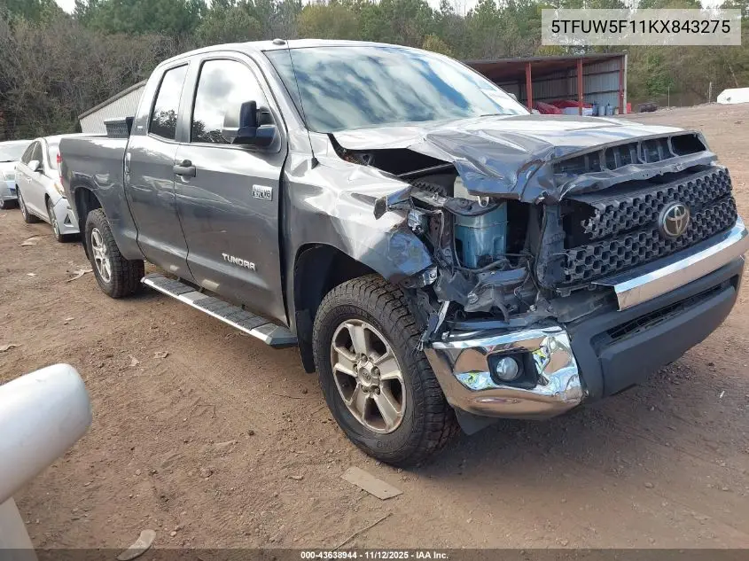 5TFUW5F11KX843275 2019 Toyota Tundra Sr5 5.7L V8